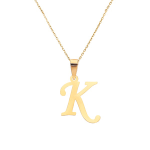 Gold-Anhänger 585 Buchstabe schräg K