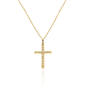 Gold 585 Diamant-Kreuz-Anhänger