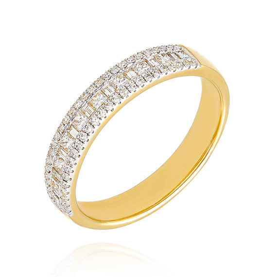 585 Goldring besetzt mit 0,23 Karat Diamanten