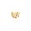Gold 585 Charms Schmetterling Zirkonia Armband Anhänger