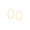 Gold 585 Diamant Kreis Ohrringe Durchmesser 3 cm