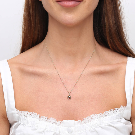 Gold 585 glatter Elefanten-Anhänger