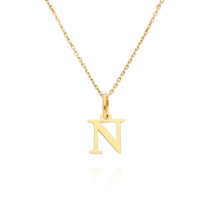 Goldanhänger 585 einfacher Kleinbuchstabe H