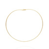 Goldadler-Halskette 585 halbsteif flexibel abgeflacht 42 cm