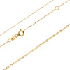 Goldkette 585 Ankier Diamant 1 mm runde Glieder verstellbare Länge 42 - 45 cm