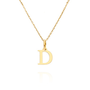 Goldanhänger 585 einfacher Kleinbuchstabe H