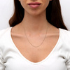 Goldkette 585 Ankier Diamant 1 mm runde Glieder verstellbare Länge 42 - 45 cm
