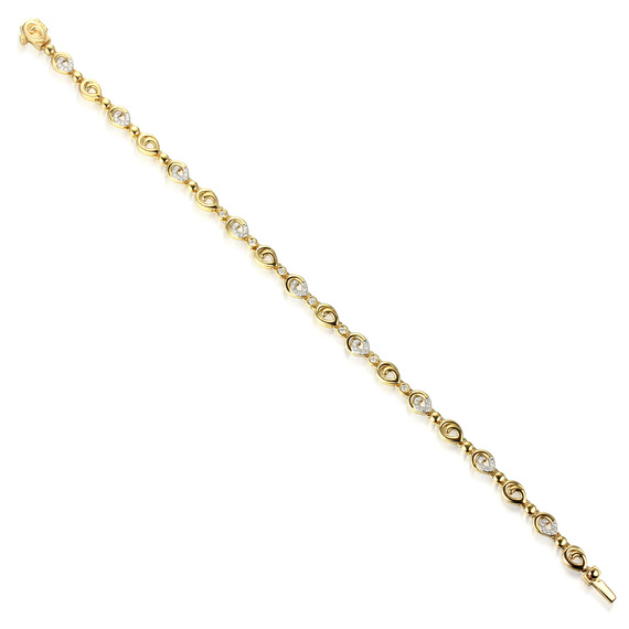 Goldarmband 585 mit 0,42 Karat Diamanten