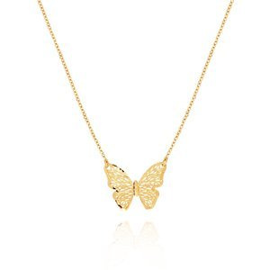 Damen Gold 585 Schmetterling Diamant Fußkettchen Kette Halskette