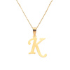 Gold-Anhänger 585 Buchstabe schräg K