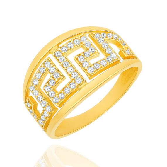 Goldring 585 breit geflochtenes Design