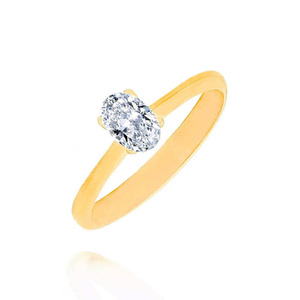 Goldring 585 Saphir 0,43 Karat Diamanten 0,14 Karat