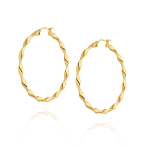 Dicke Goldkreis Ohrringe 585 eingeschnittene Diamantbesatz 2,5 cm