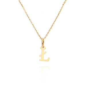 Goldanhänger 585 einfacher Kleinbuchstabe H