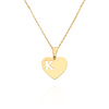 Gold-Anhänger Herz 585 Buchstabe K Höhe 1,8 cm