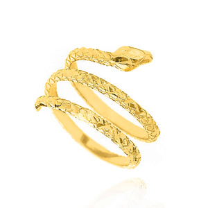 Gold 585 Schlange Schlange Diamantring 