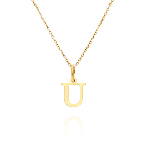 Goldanhänger 585 einfacher Kleinbuchstabe H