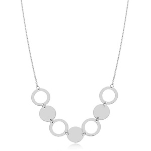 Halskette aus Gold mit Sternen und weißen Zirkonen 333 Nyks