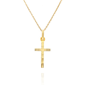 Gold 585 Diamant-Kreuz-Anhänger