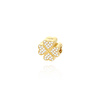 Gold 585 Charms Schmetterling Zirkonia Armband Anhänger