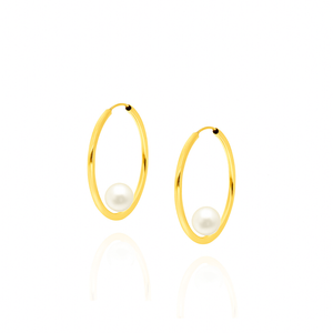 Gold 585 Perlenkette Ohrringe Anhänger Perlen Spange