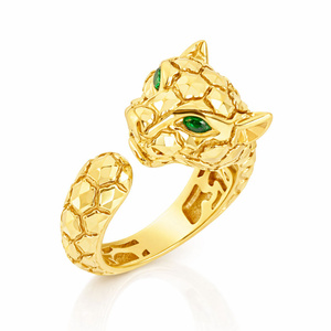 Gold 585 Schlange Schlange Diamantring