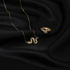 Gold 585 Schlange Schlange Diamantring