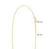 Gold Halskette 585 feierliche Herz Perlmutt Kette Diamant Fußkettchen Valentinstag