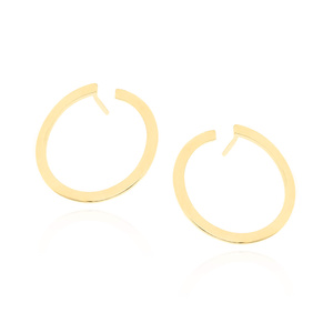 Gold 585 schlichte tropfenförmige Ohrringe