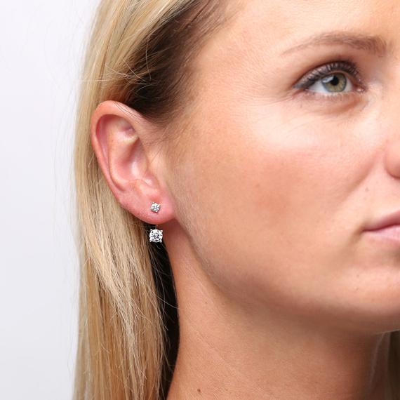 Gold 585 Zirkonia Anhänger Ohrringe