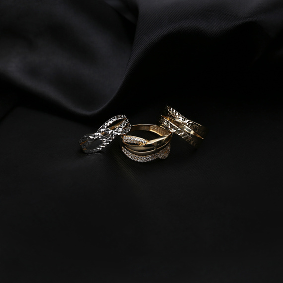 Goldring 585 breit geflochtenes Design