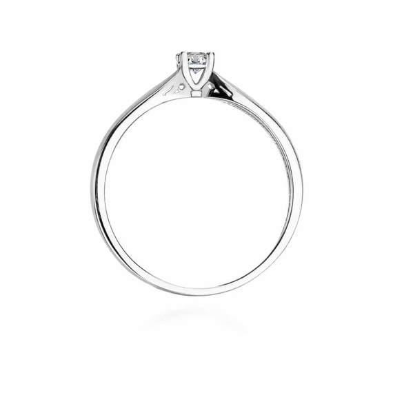 Verlobungsring aus Gold mit einem 0,10-karätigen Diamanten