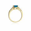 Goldring 585 Topas 0,70 ct mit Diamanten 0,03 ct