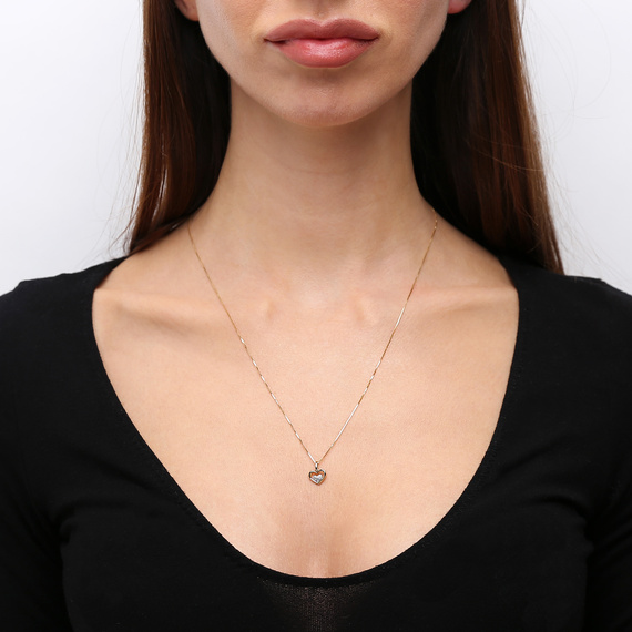 Gold-Ohrringe 585 Diamant-Anhänger Creolen groß 0,63 ct