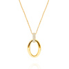 Gold Oval Halskette 585 Zirkone Fußkettchen Kette