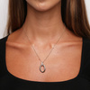 Gold Oval Halskette 585 Zirkone Fußkettchen Kette