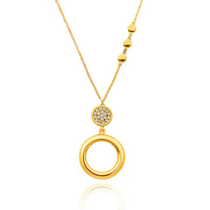 Gold Oval Halskette 585 Zirkone Fußkettchen Kette
