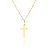 Goldanhänger 585 schlichtes schmales Kreuz