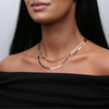 Goldband Halskette schmaler Adder 585 glatt 2,5 mm Länge 36-40 cm Choker
