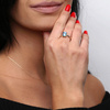 Goldring 585 Saphir 0,43 Karat Diamanten 0,14 Karat
