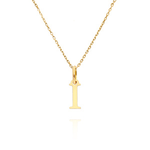 Goldanhänger 585 einfacher Kleinbuchstabe I