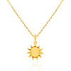 Gold-Anhänger Sonne 585 einfarbig Sonne