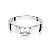Gold Verlobungsring Herz mit 0,04 ct Diamant