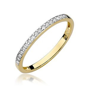 Goldring mit Diamanten bis zu einem halben 0,09 ct