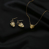 Gold Damen Tiger Halskette 585 Diamant Tiger Kopf Fußkettchen Kette