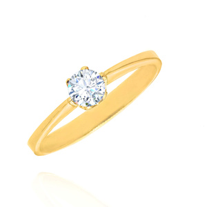 Goldring 585 Saphir 0,43 Karat Diamanten 0,14 Karat 