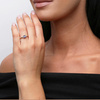 Goldring 585 Saphir 0,43 Karat Diamanten 0,14 Karat