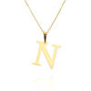 Gold-Anhänger 585 einfacher Buchstabe N Höhe 2 cm