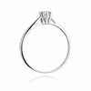 Verlobungsring aus Gold mit einem 0,15-karätigen Diamanten