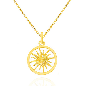 Gold-Anhänger Sonne 585 einfarbig Sonne